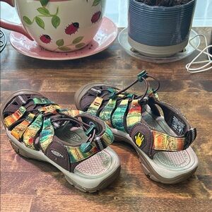 Keen Brown and Multicolor Sandals